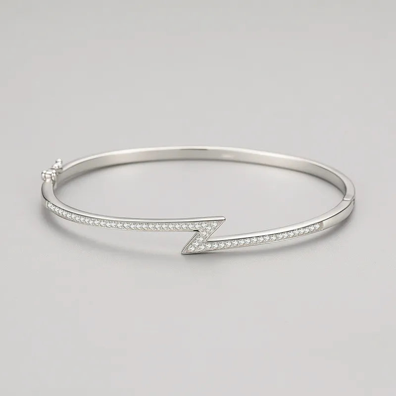 Bracelet Lightning Glow – Argent 925, Style Moderne & Énergique